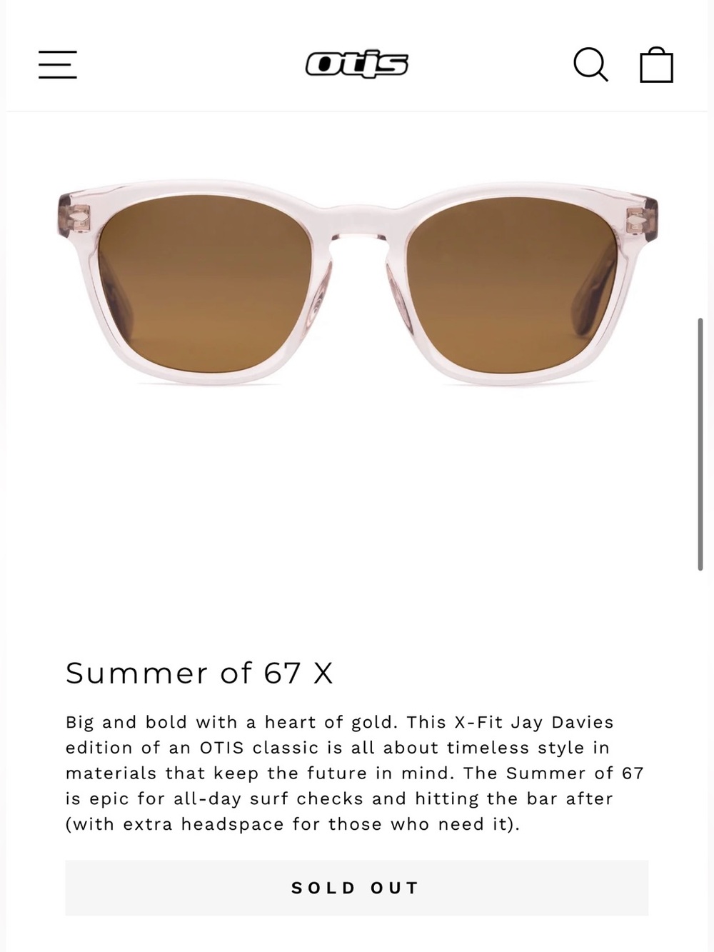 OTIS Eyewear Summer of 67 X Polarized Sunglasses, NEW - Picture 11 of 15